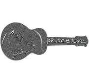 JOHN LENNON - PEACE & LOVE - LAPEL/HAT PIN - BRAND NEW - MUSIC JLMYSPIN05