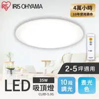 在飛比找PChome24h購物優惠-【IRIS OHYAMA】LED圓盤吸頂燈 5.0系列 CL