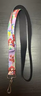 Disney Little Mermaid Ariel, Flounder & Sebastian Lanyard