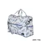 日本HAPI+TAS 小摺疊旅行袋 米色藍樹葉