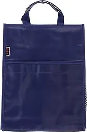 OFFSCH Home Schoolbag Oxford 3 Layer Large Capacity File Bag for Tutorial and Travel Documents