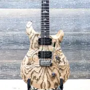 PRS SE Custom 24 Burled Ash Limited Edition Natural El. Guitar w/Bag #G110243