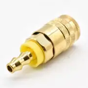 Interstate Pneumatics CH445B 1/4" Industrial Brass Coupler x 1/4" Easy-Lock