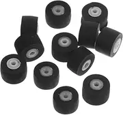 KICHOUSE 12 Pack Cassette Machine Pinch Roller Replacement Bearing Roller for Audio Video Tape
