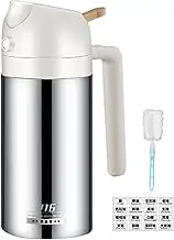 2 in 1 Oil Sprayer & Dispenser - Mister Cooking Oil Spray | Olive Oil Bottle | Oil Sprayer Dispenser | Stainless Steel Kitchen Accessory for Portion Control, Baking, Cooking, Salads, Bbqs, Roast