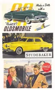 Early 1950's Auto Billboard Signs HO TRAIN LAYOUTS SLOT CAR TRACKS OR DIORAMAS