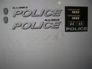 Alliance Ohio Police Patrol Car decals 1:64 two for one money