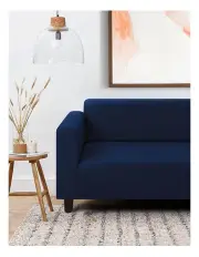 [Sherwood Home] 3 Seater Premium Faux Suede Couch Sofa Cover in Royal Navy