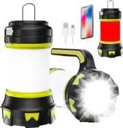 Rechargeable LED Camping Lantern - 1000LM, 6 Modes, Waterproof Portable Light