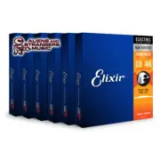 6 Sets! Elixir NANOWEB Nickel Electric — 12-String 12450 Light (.010-.046)