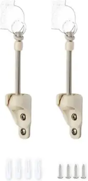 Coolaroo Exterior Roller Shade Bungee & Receiver Kit, Beige