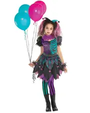 Haunted Harlequin Girls Costume