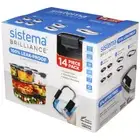 NEW Sistema Brilliance 14 Piece Pack Food Storage Container BPA-Free Made in NZ!