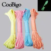 100FT Glow In The Dark Parachute 550 Cord Rope 7 Strand Core Paracord Braeclet