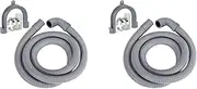2X Washing Machine Hose Drain Hose Washing Machine 2.5M Drain Hose Extension for Washing Machines Dishwashers Dryers