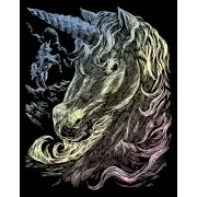 Holographic Foil Engraving Art Kit 8"X10" Unicorns