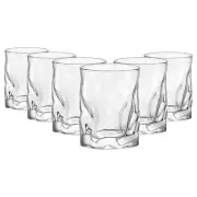 6x Bormioli Rocco 420ml Sorgente Whisky Glasses Drinking Tumblers Set