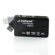 [USB-MCR01] USB 2.0 All In One Card Reader USB Swivel Design Support SD/SDHC/CF/MS/XD