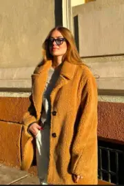NEW OneTeaspoon ONE TEASPOON Womens Tan Teddy Coat - Tan