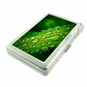 Grass Dew Em2 Cigarette Case with Built in Lighter Metal Wallet