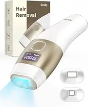 IPL Hair Removal Device for Women and Men, Permanent Painless at Home Hair Removal with Ice Cooling Function for Face Armpits Legs Bikini Line, 15 J Maximum Output, Rated at 999900Flashes, Corded