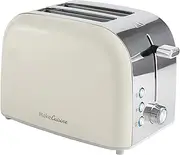[MakeCuisine] Vintage Retro 2 Wide Slices Toaster/Cancel/Defrost/Reheat/Reheat/Bread Warmer + Stainless Steel Gift Bag 900W