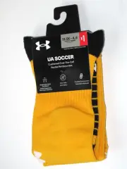 UNDER ARMOUR UA SOCCER YOUTH OVER THE CALF SOCKS SIZE 13.5K-4.5 KIDS CUSHIONED