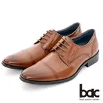 【BAC】商務菁英 專業自信真皮上班鞋-紅棕
