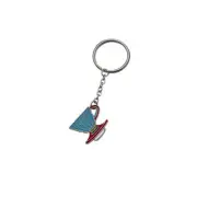 Teal Red Yellow Barista Coffee Geek V60 Dripper Pour Over Cone Keyring Key Ring