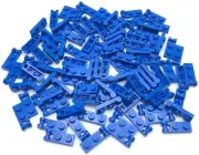 Lego 100 New Blue Plates Modified 1 x 2 with Handle on End Closed Ends Parts