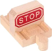 Boys and Girls Wooden Train Track Toy Stop Track Blocks Educational Plaything for Boys and Girls