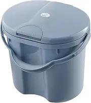 Rotho Babydesign Top Nappy Bin – Recycled – Nappy Bin – Odour-Proof – No Refill Cassettes – Changing Bucket – Blue