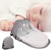 Baby Travel Cot with Net Foldable Baby Tent Washable Crib Bionic Travel Bed