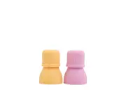 Silicone Food Pouch Soft Spouts 2PK - Peach/ Blush