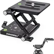 INNOREL ZH7 Z Flex Tilt Tripod Head Aluminum Alloy Flexible Multiple Angles Panoramic Folding Z Type Head with Adjustment Knob for Canon Nikon Sony DSLR Camera Camcorder Slider Rail
