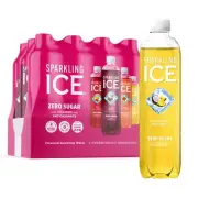 Sparkling Ice Pink Variety Pack, Flavored Sparkling Water, Zero Sugar, and Vi...