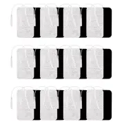 Large Clear Self-Adhesive Electrode Pads Reusable for Tens Machines - Set of 12