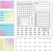 CHGCRAFT Planning Calendar Plan Clear Stamps Schedule Stamps Calendar Silicone Clear Stamp Seals for DIY Scrapbooking Photo Album Decoration, 5.9x5.9inch
