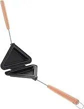 Hoement Double Sided Sandwich Frying Pan Non Stick Breakfast Maker Versatile Kitchen Gadget for Toast Fried Eggs and Grilled Cheese Cast Design Easy Clean Detachable Mold