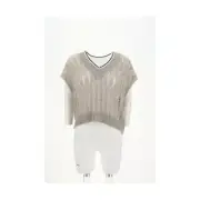 Brunello Cucinelli Openwork knit design Vest with sequins