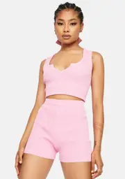 Interesting Stuff Knitted Shorts Set