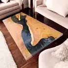 30"x60" Custom Epoxy Resin Table – Live Edge Wood & Resin Table for Modern Deco
