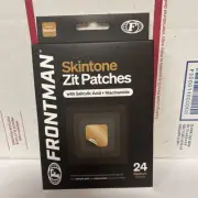 FRONTMAN Deep Skintone Acne Zit Pimple Patches w/ Salicylic Acid, 24 Count.
