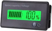 LCD 12V-48V Battery Capacity Indicator Voltage Voltmeter Monitor Meter Caravan, Dual IC Control, Suitable for Lead-Acid and Lithium Batteries and Automotive Use