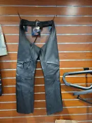 POWER TRIP "POWER GLIDE" CHAPS LEATHER, RED LINER (MAKE OFFER)
