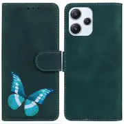 For Xiaomi Redmi 12 4G Butterfly Printing Phone Wallet Case PU Leather Stand Cover