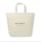 GIORGIO ARMANI My Way Large Shopping Shopper Tote Bag "I Am What I Live" NEW