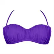 Aqua Blu Back To Basics Bandeau Top Bright Violet A6034BB