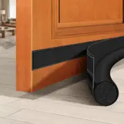 Adjustable 36" Door Draft Stopper - Block Cold Air, Light & Noise, Black