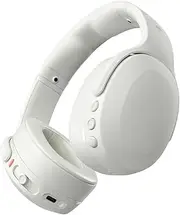 Crusher Evo Wireless Bluetooth Headphones with Multi-Sensory Bass and Charging Cable, Noise Isolating Over-Ear Fit, Up to 40 Hours Battery, Microphone for iPhone Android - Bone